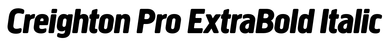 Creighton Pro ExtraBold Italic